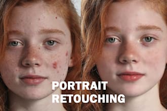 do stunning face retouch and amazing photoshop edit in 24hr