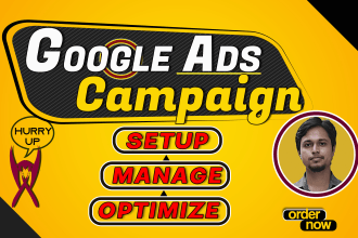 setup and optimize google ads PPC campaign, search ads, properly