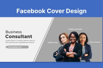 design professional facebook and linkedin cover for you