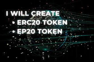create erc20, bep20 token and smart contract