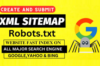 create optimize XML sitemap robots txt for website SEO index optimization