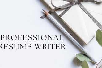 write professional resume, edit and design resume, write CV and cover letters