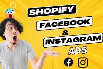 setup manage your shopify facebook ads and instagram ads campaign
