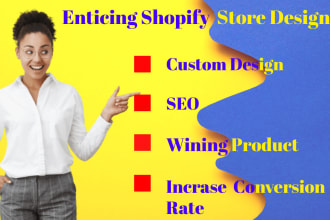 set up and design your shopify website dropshiping store
