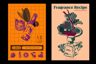 create food illustration or any poster design for you
