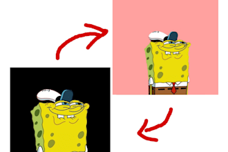 photo editing background removal, white or transparant