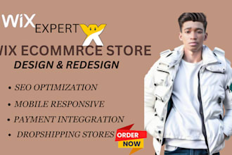 desigbn proactive wix website, ecommerce store redesign,editor x
