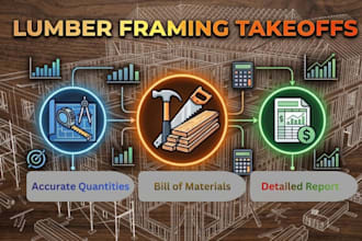 do lumber framing, wood framing, material takeoff and cost estimation