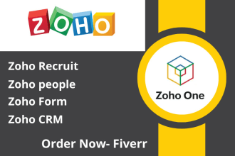 setup zoho forms, zoho CRM, zoho recruit, zoho people etc