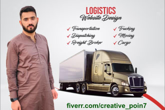 design professional website for your truck frieght logistics dispatching company