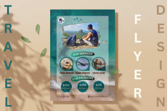 design travel flyer, food poster or music flyer in 24 hours