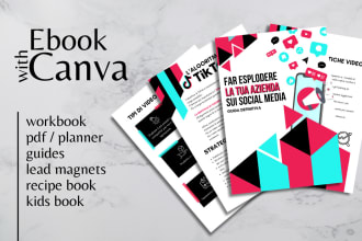 design professional canva pdf, ebooks, workbooks or other