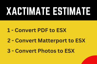 do xactimate PDF report to esx file