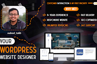do perfect restaurant,food,healthcare,logistics wordpress landing page website