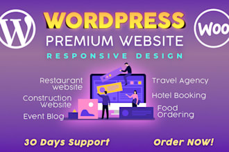 design responsive wordpress premium website and wordpress blog