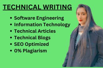 write SEO technical articles and do blog writing