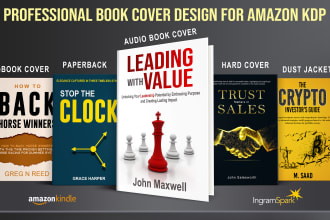 create modern, minimalist book cover design or kindle cover