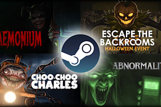 paint your game cover, steam capsule horror themed