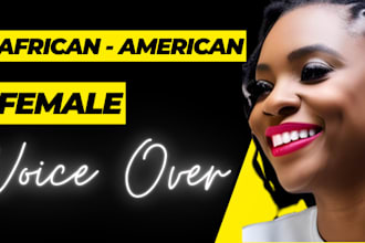 record an african american female voiceover