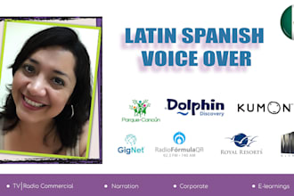 do a feminine, mature, native and neutral spanish voice over