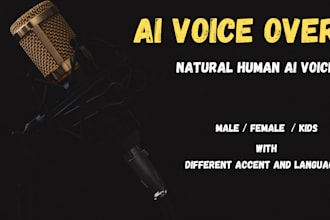 do professional american male and female ai voice overs