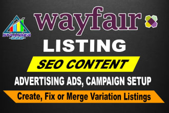 setup ebay wayfair PPC campaigns setup ads manage sponsored products advertising