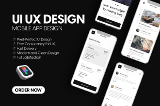 do prototype and wireframe UI UX designs for your mobile app
