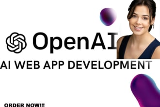 develop custom ai web app, software developer, ai application development