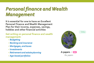 write ebooks and articles on personal finance and wealth management