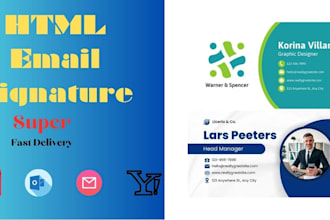 professional html email signature with clickable email