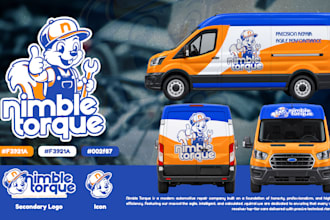 design unique mascot, character, cartoon logo design and brand identity kits