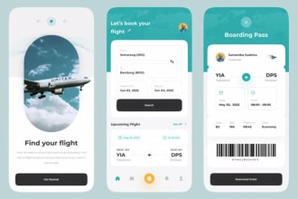 develop flight booking app, airline app, hotel booking app, taxi booking app