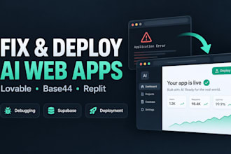 adjust and deploy your vibe coded web app to production