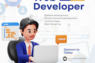 build dynamic or static websites or landing page