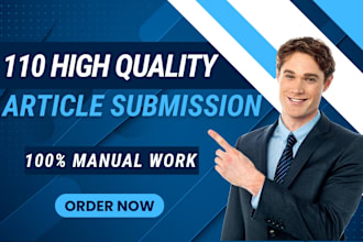 do 110 unique article submission backlinks
