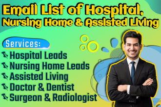 provide you valid email list of USA hospital, nursing home or assisted living