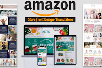 create professional amazon brand store or storefront design