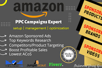 setup and manage amazon PPC campaigns, a to z amazon services