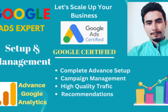 setup and manage high performing google ads PPC campaigns