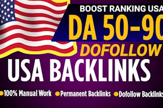 make 60 USA backlinks, link building
