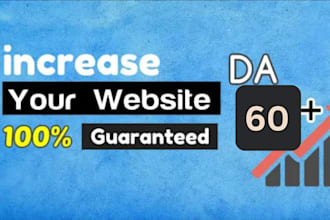 increase da domain authority 60 plus