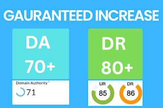 increase da domain authority 60 plus
