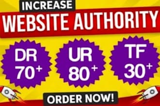 increase DR domain rating with SEO backlink
