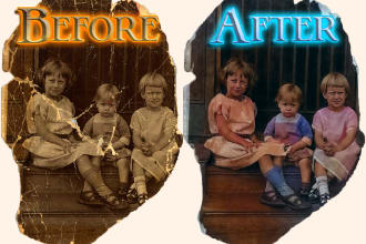 professionally restore old photos and colorize
