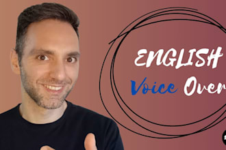 record english voice over with italian or neutral accent