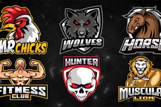 design youtube, esports, twitch, mascot gaming logo