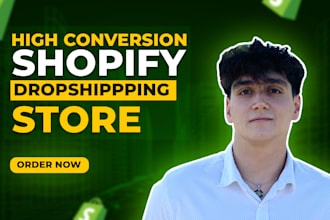build high conversion shopify dropshipping store