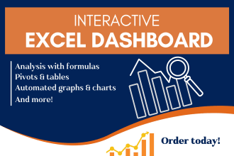 create interactive excel dashboard and analysis
