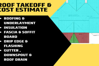 do roof takeoff and cost estimation