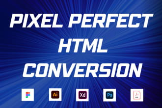 convert figma PSD to HTML bootstrap website